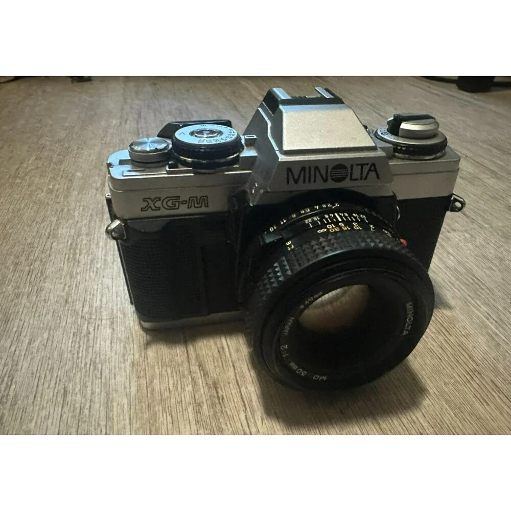 Minolta XG-M 35mm Film Camera W/ Minolta MD 50mm 1:2 Lens